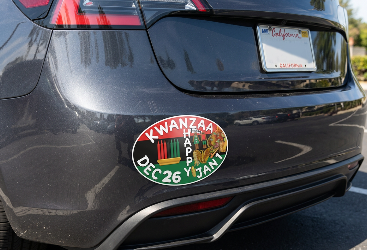 The Kwanzaa Holiday Celebration with Oval Design