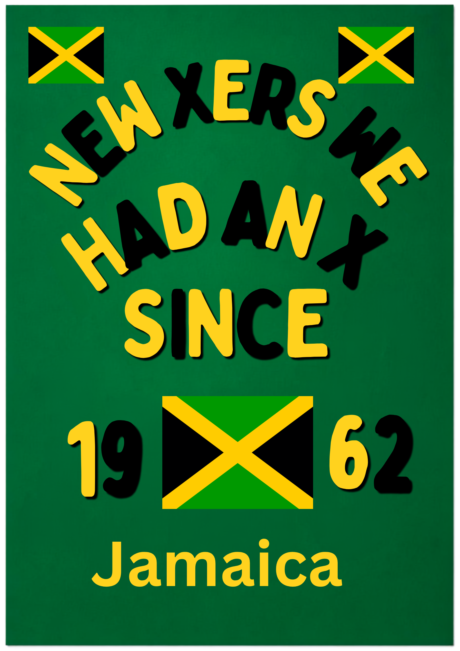 Digital Poster Jamacia's X Since 1962