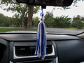 Blue and White Tassel