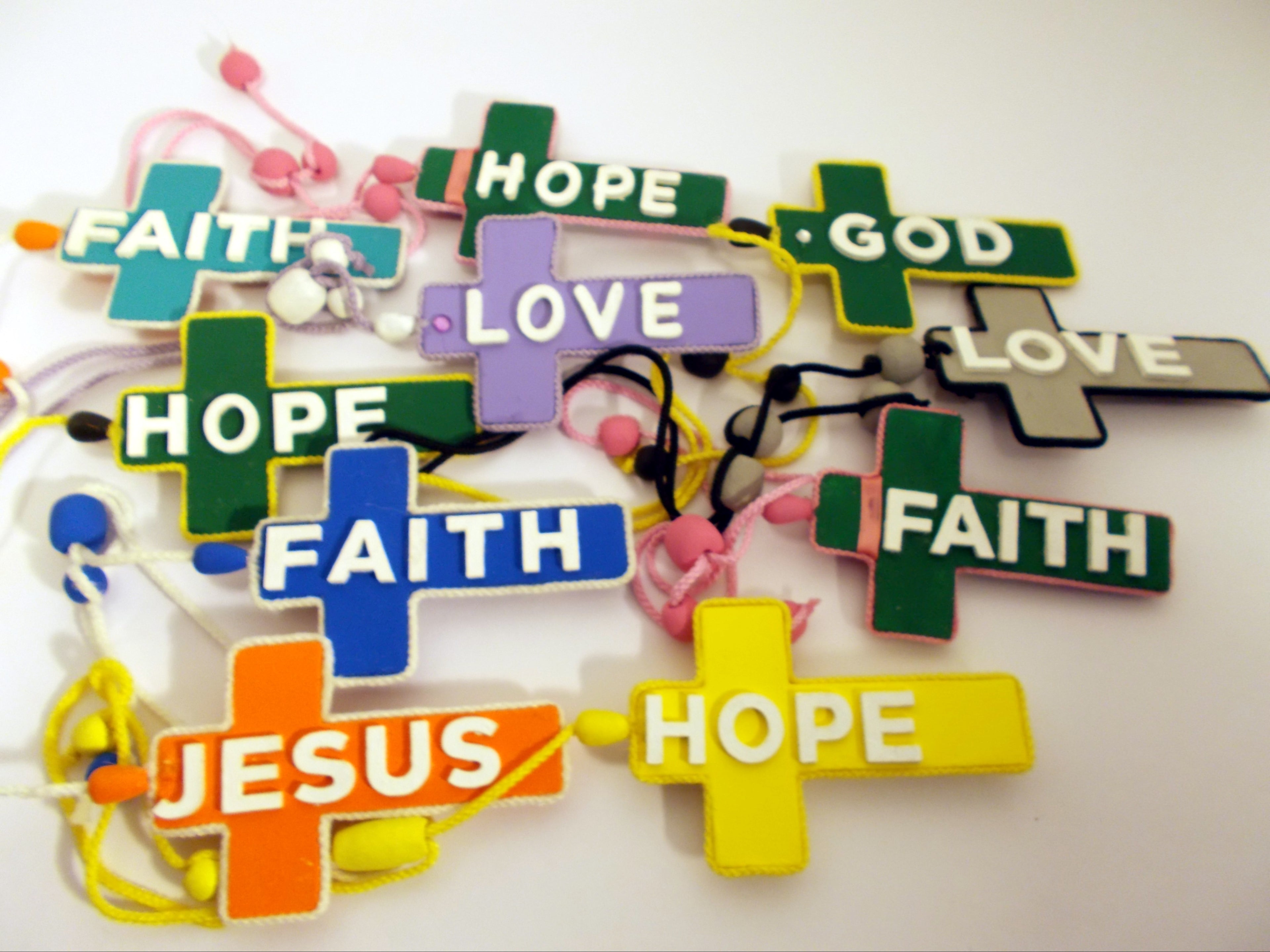 Hope, Faith and Love Cross Hanger Design