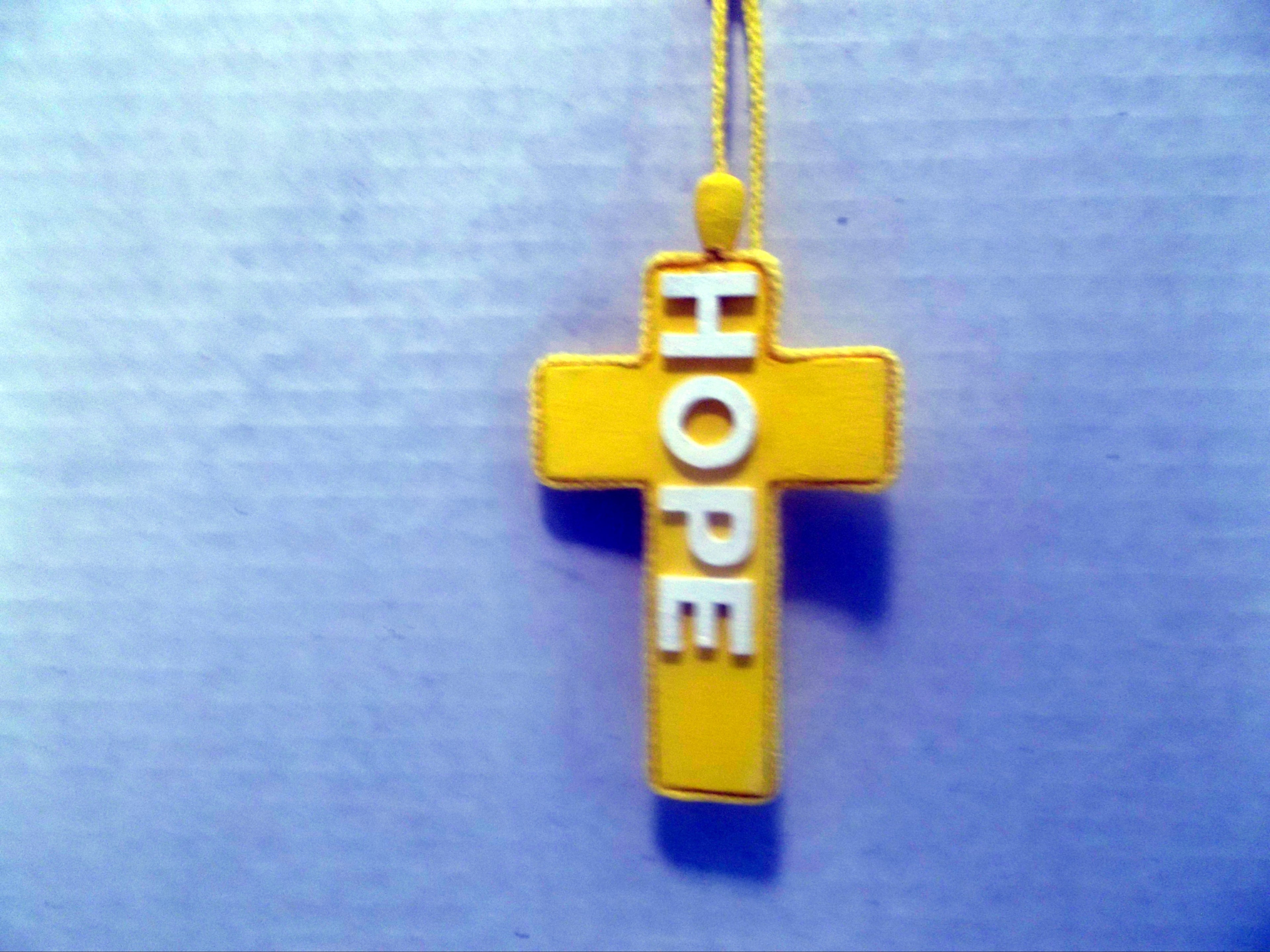 Hope, Faith and Love Cross Hanger Design