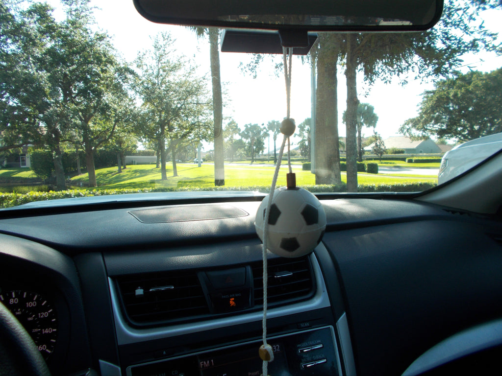 Plain Black and White Sports Soccer Ball with Hanger