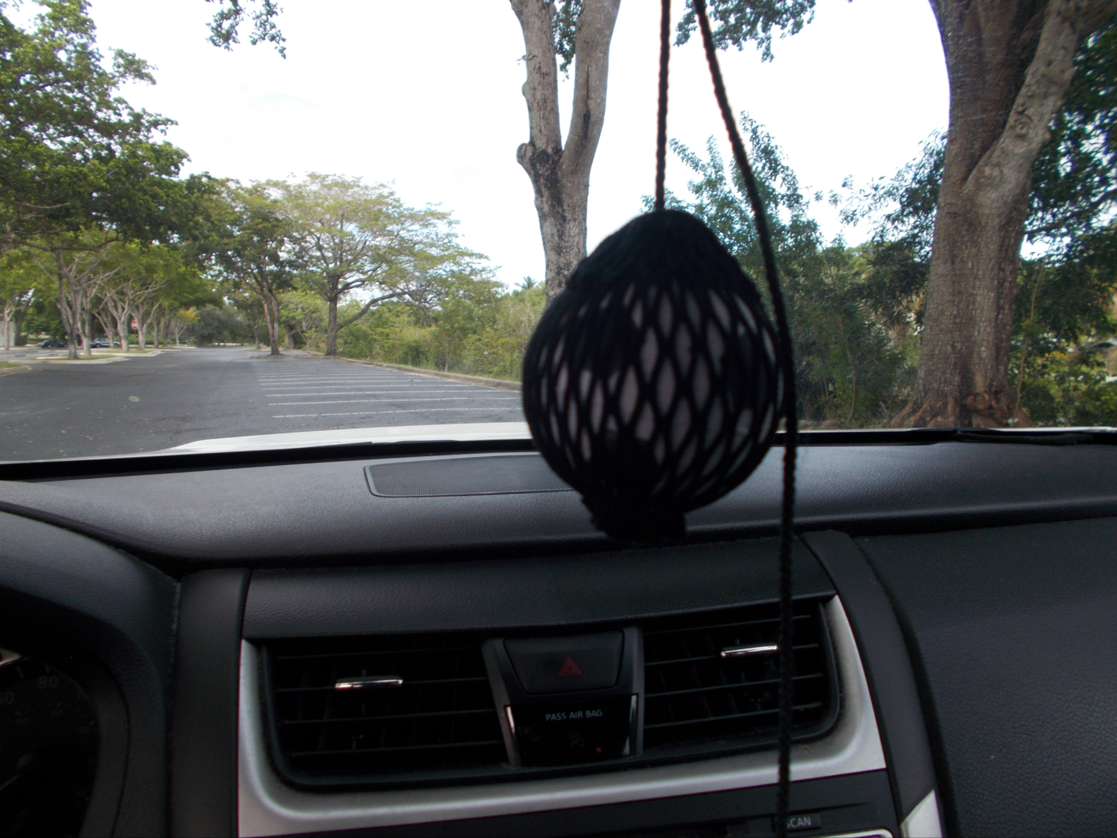 Miniature Soccer Ball with Colorful Nylon Netting and Hanger
