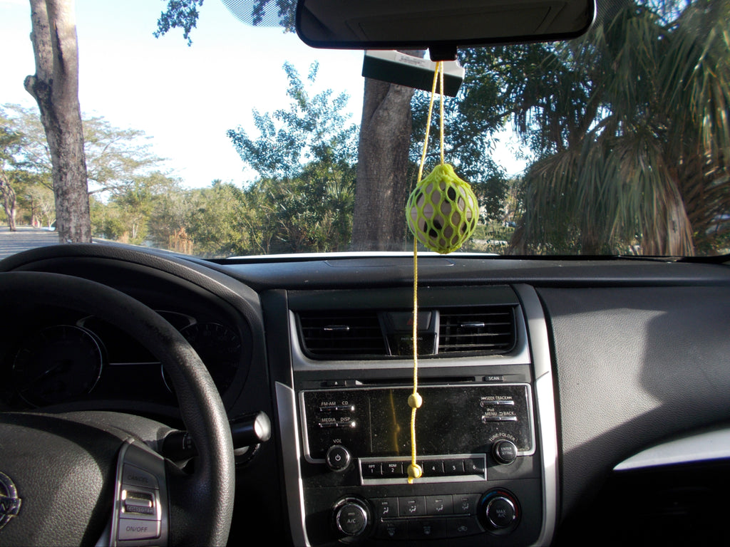 Miniature Soccer Ball with Colorful Nylon Netting and Hanger