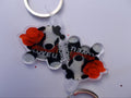 "Love You  More" Male Panda Key Chain/Charm with Lanyard
