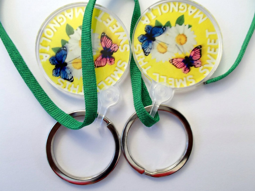 Butterfly Charm Key Chain with Lanyard