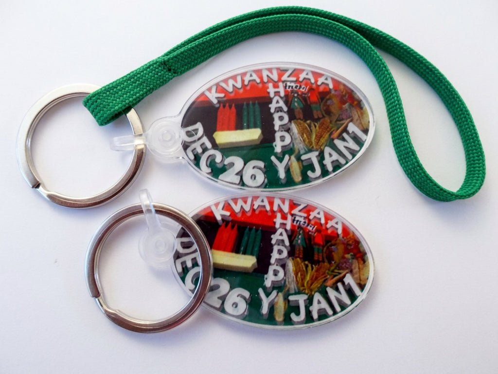 Kwanzaa Key Chain/Charm with Lanyard
