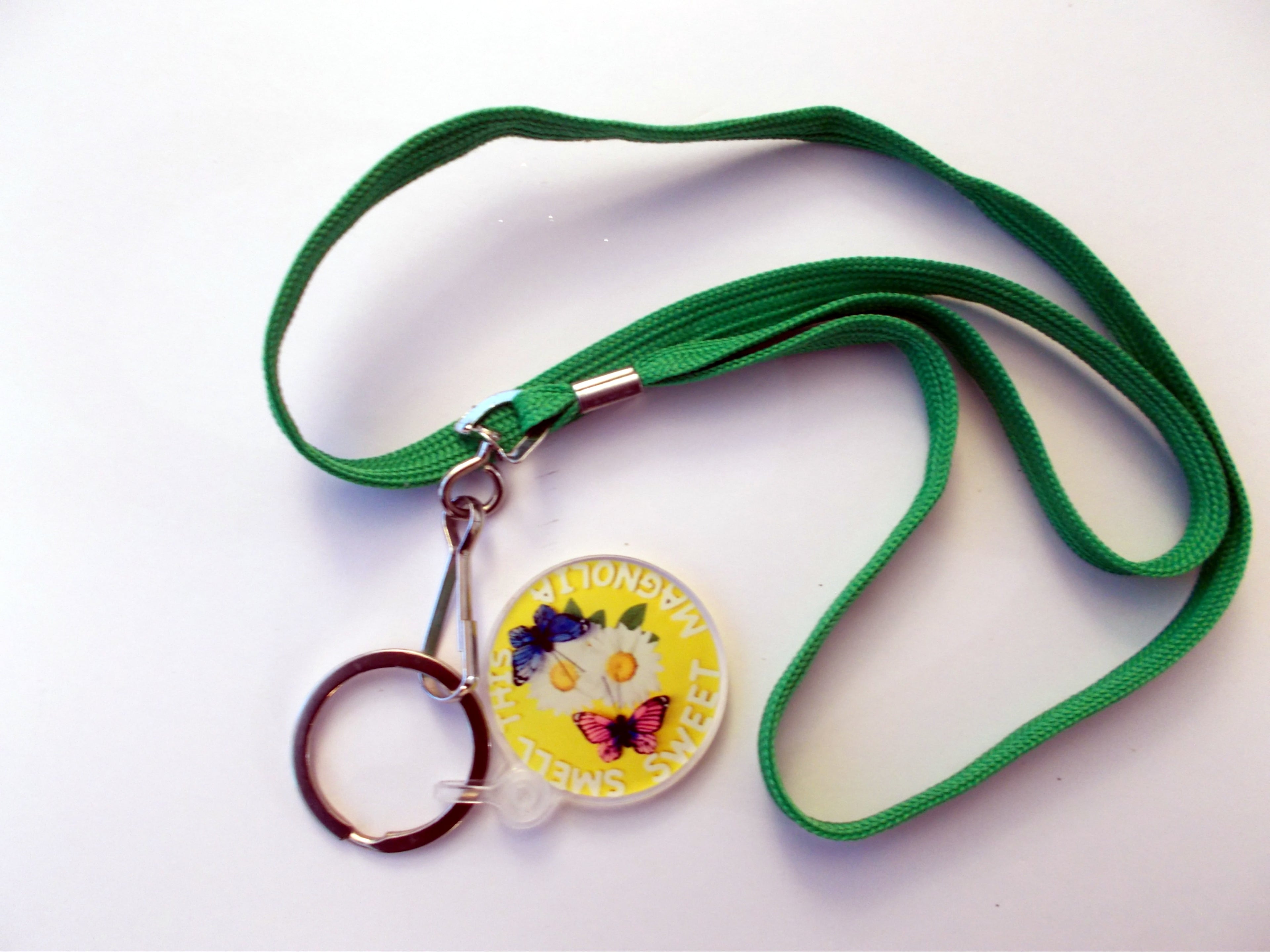 Butterfly Charm Key Chain with Lanyard