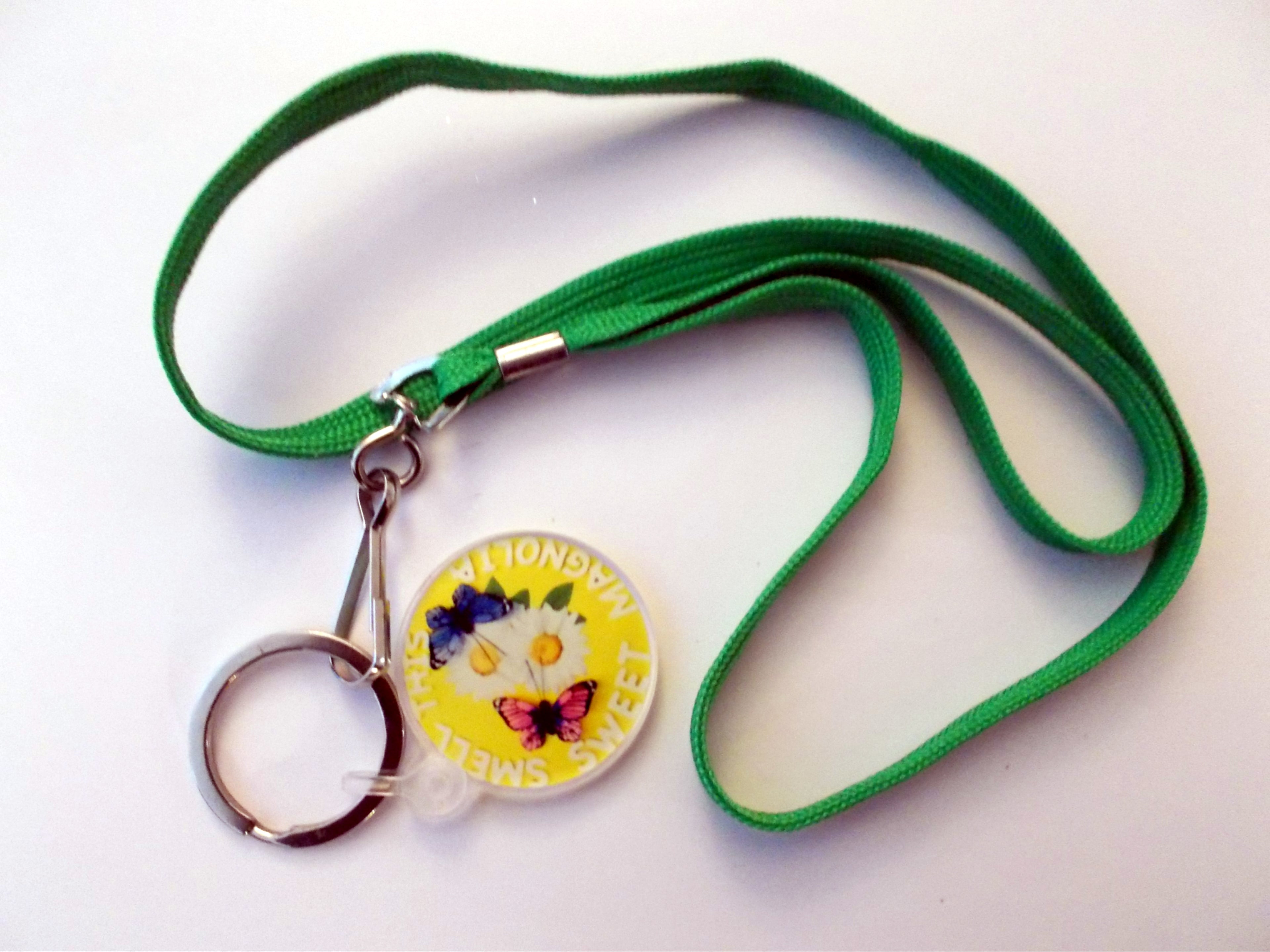Butterfly Charm Key Chain with Lanyard