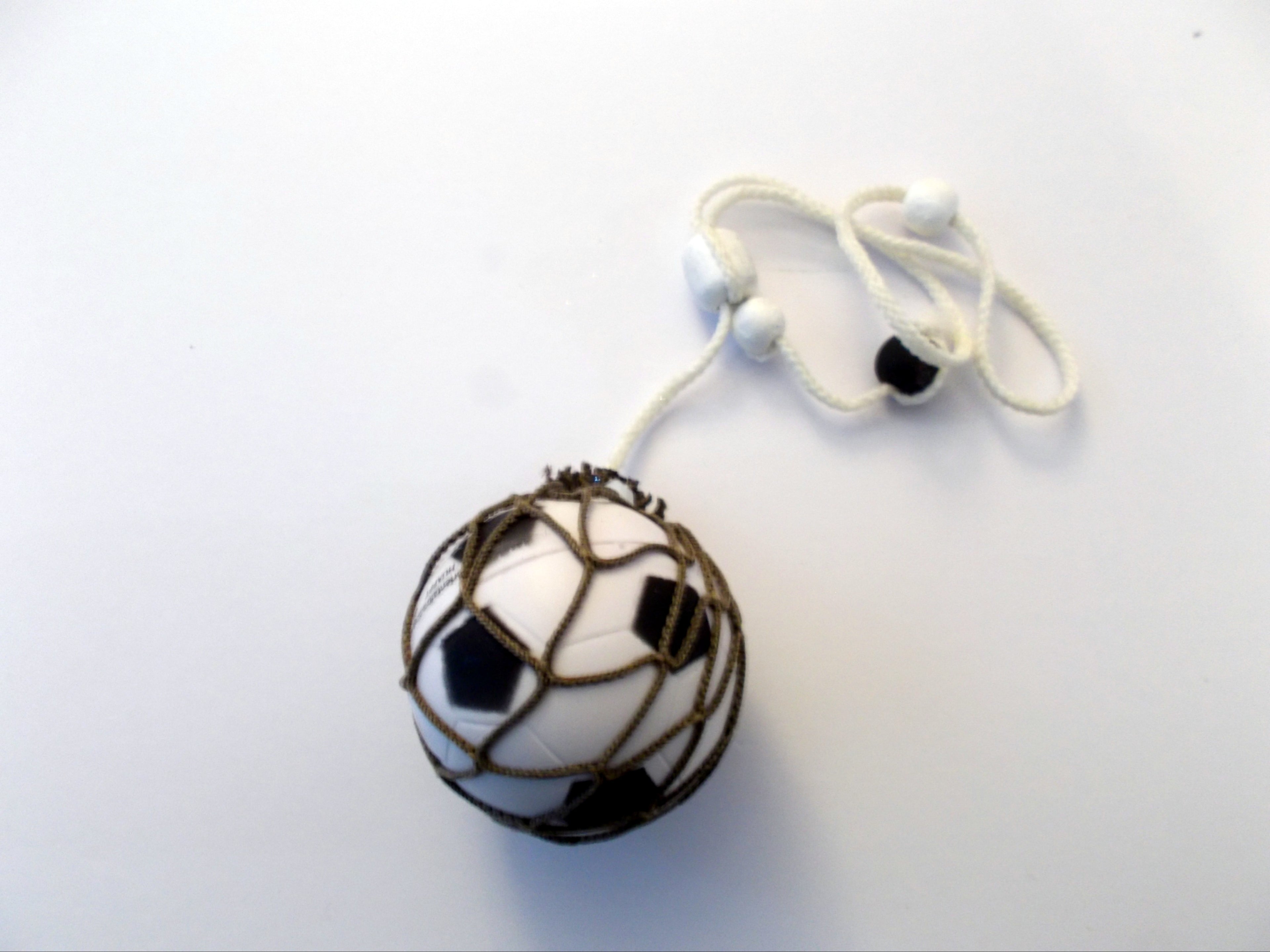 Miniature Soccer Ball with Car Hanger and Net