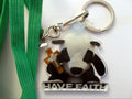 Faith Bear and Mustard Seed Bear Charm/Key Chain With Lanyard