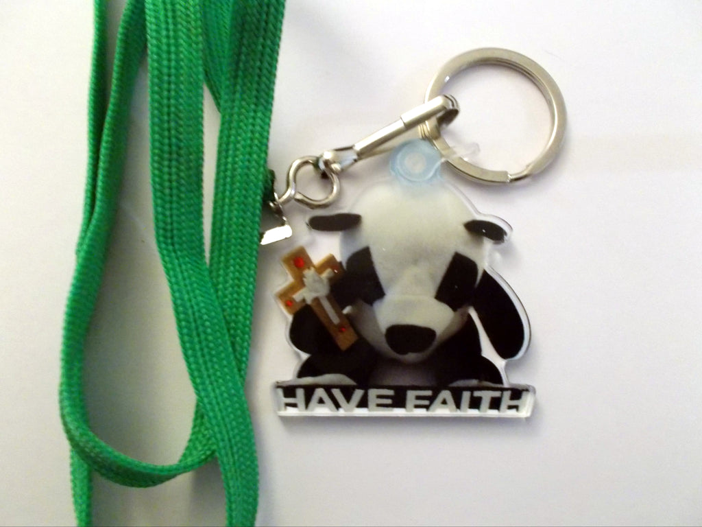 Faith Bear and Mustard Seed Bear Charm/Key Chain With Lanyard