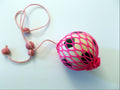 Miniature Soccer Ball with Colorful Nylon Netting and Hanger