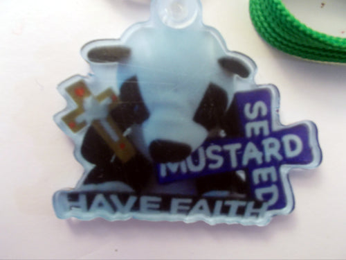 Faith Panda Bear Charm/Key Chain With Lanyard