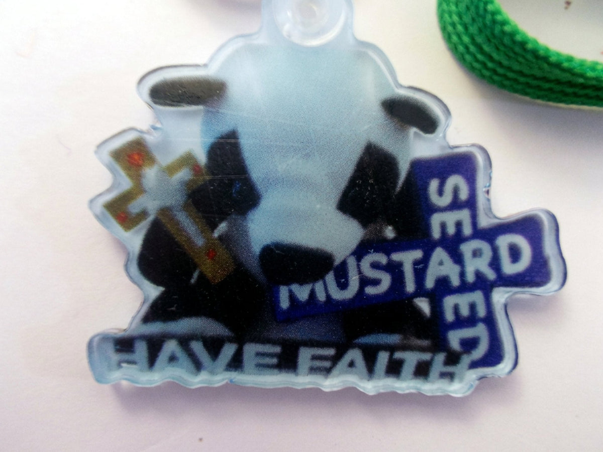 "Love You  More" Male Panda Bear Key Chain/Charm with Lanyard