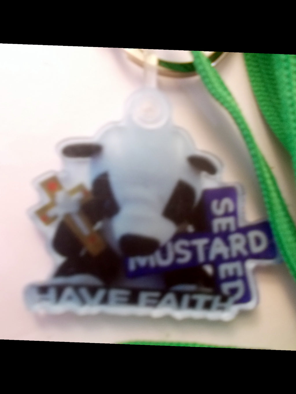 Faith Bear and Mustard Seed Bear Charm/Key Chain With Lanyard