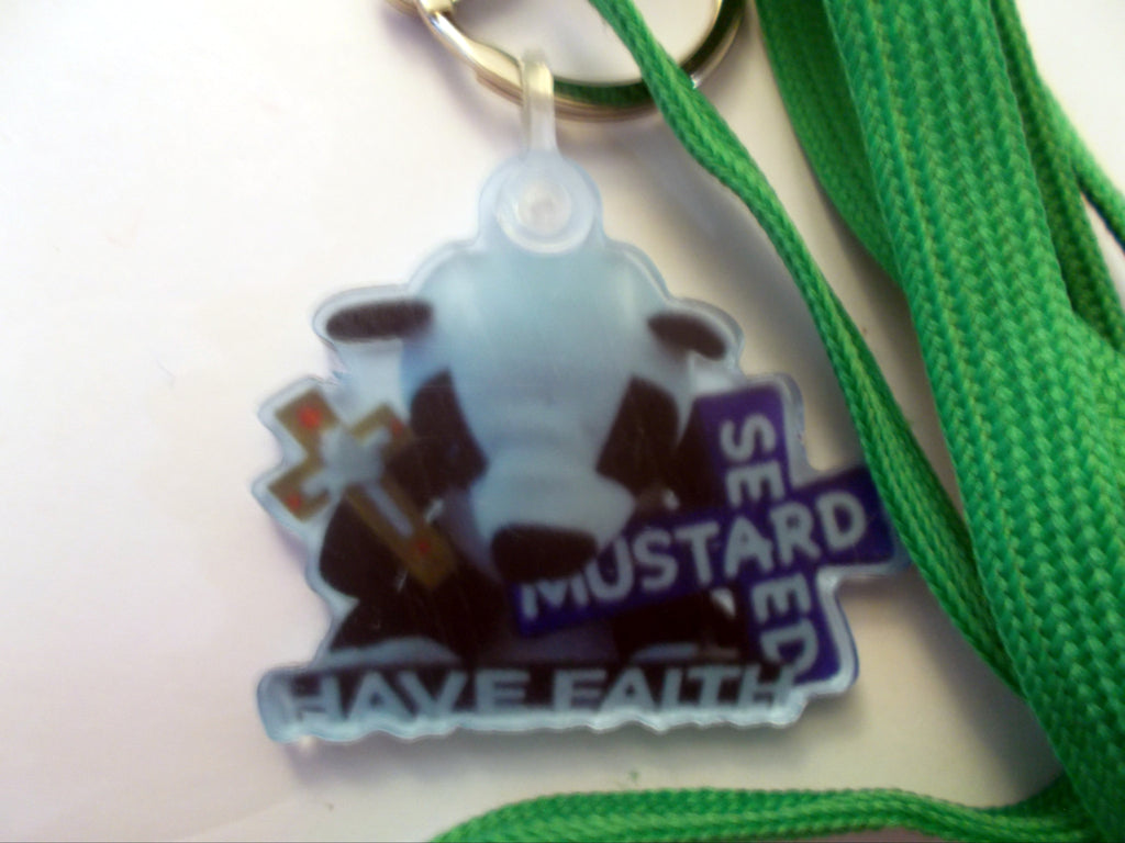 Faith Bear and Mustard Seed Bear Charm/Key Chain With Lanyard