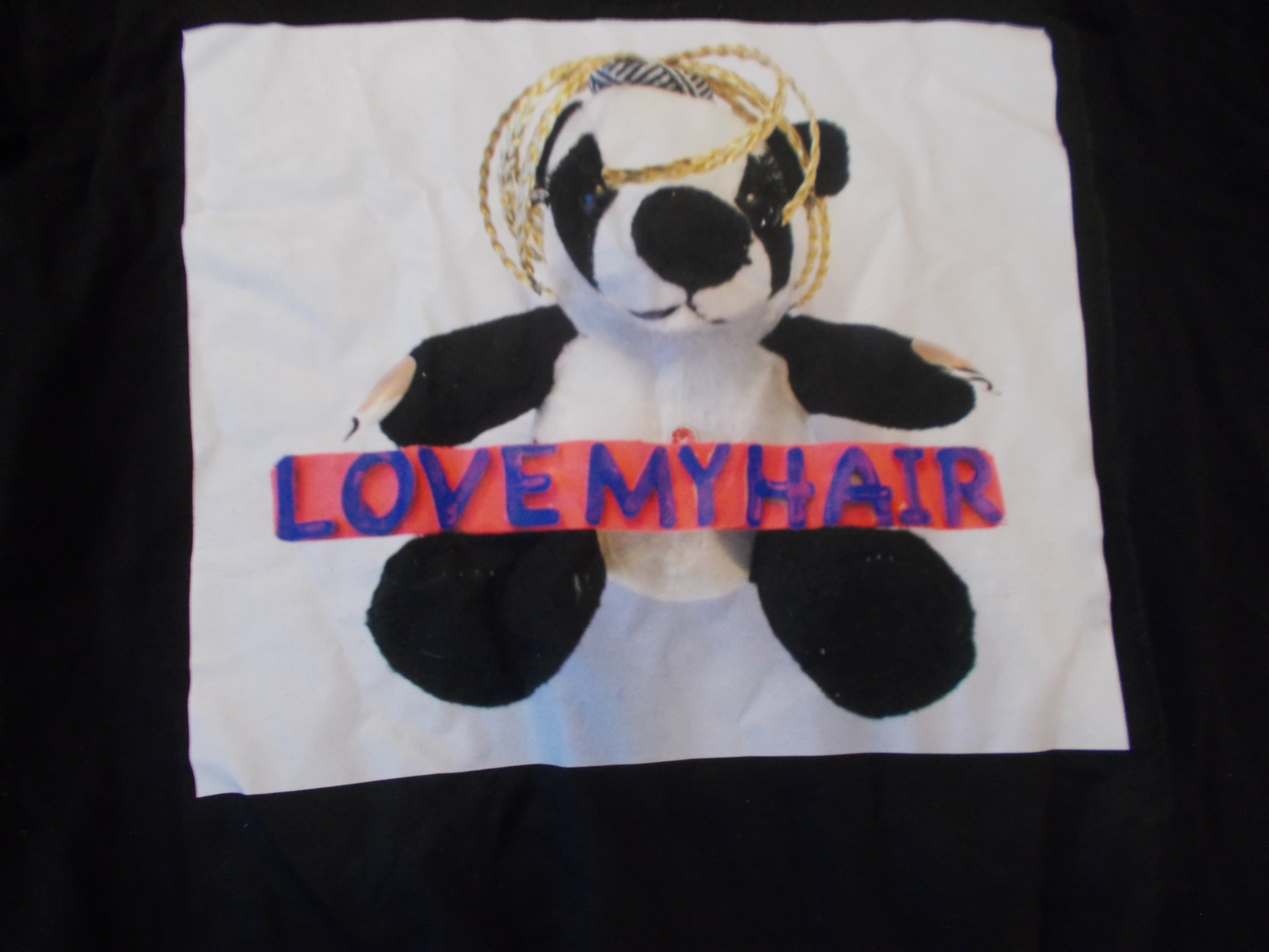 Love My Hair Panda Bear T-Shirt