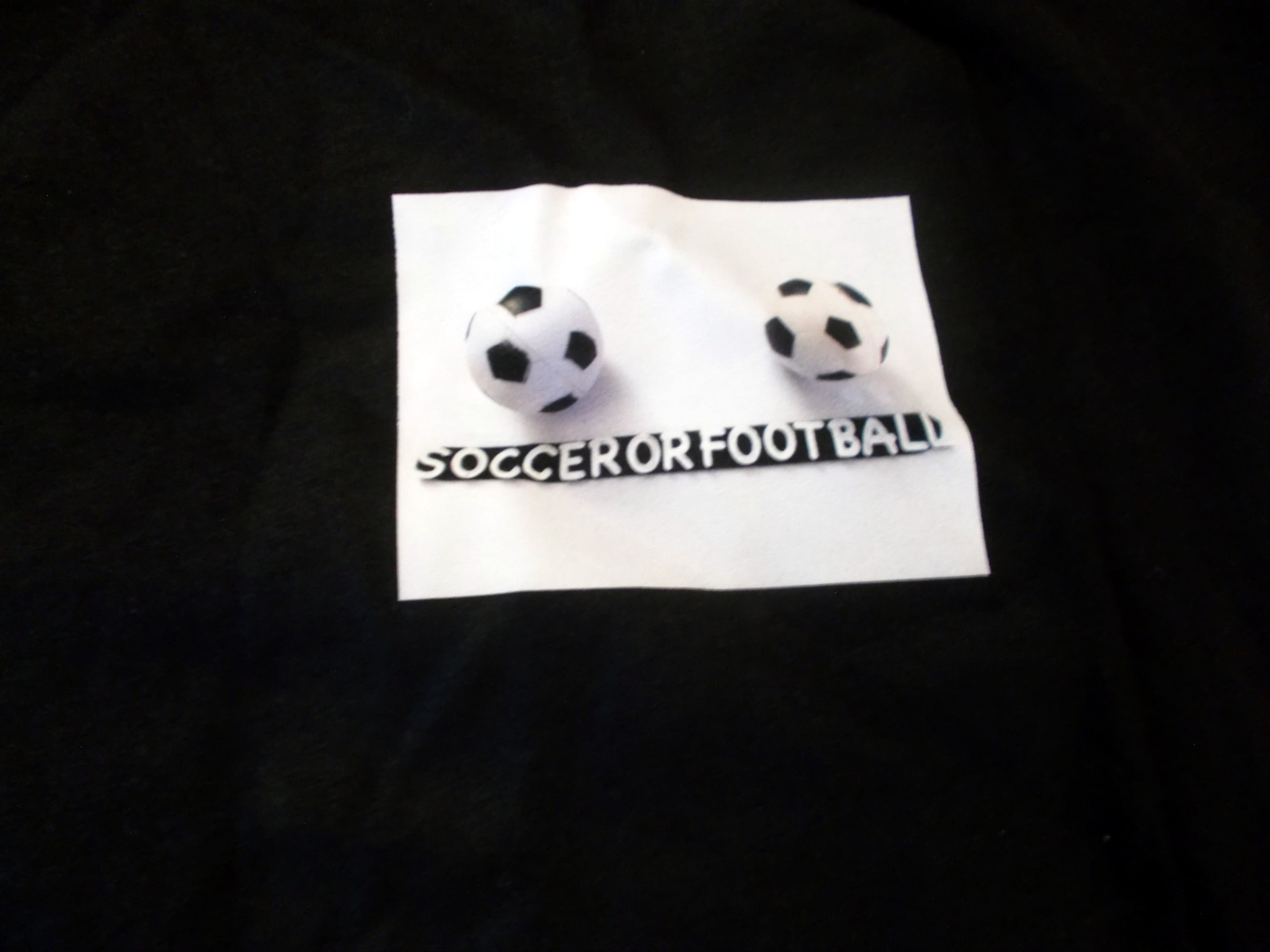 Soccer/Football T-Shirt Left Side Display