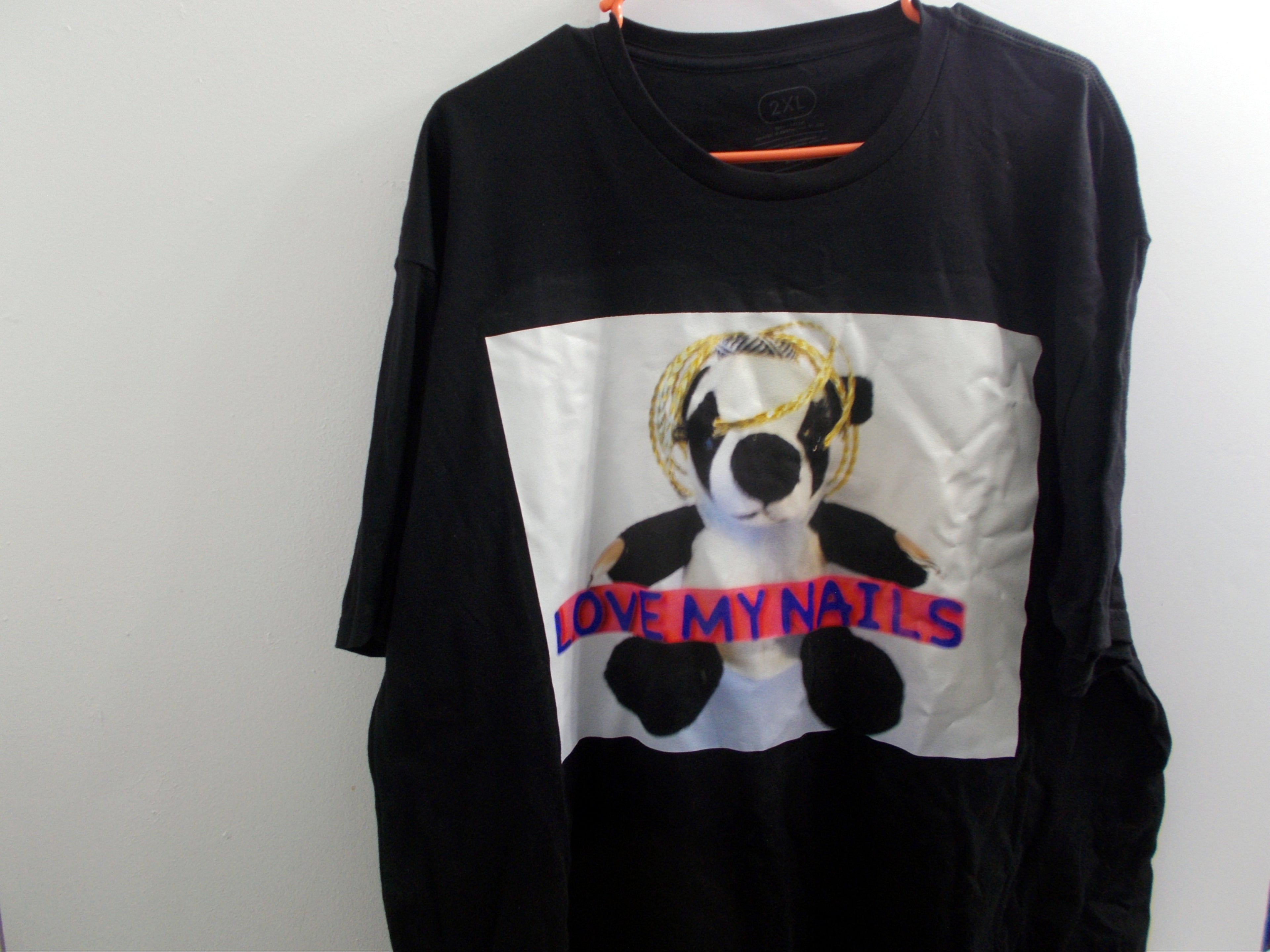 Love My Nails Panda Bear T-Shirt