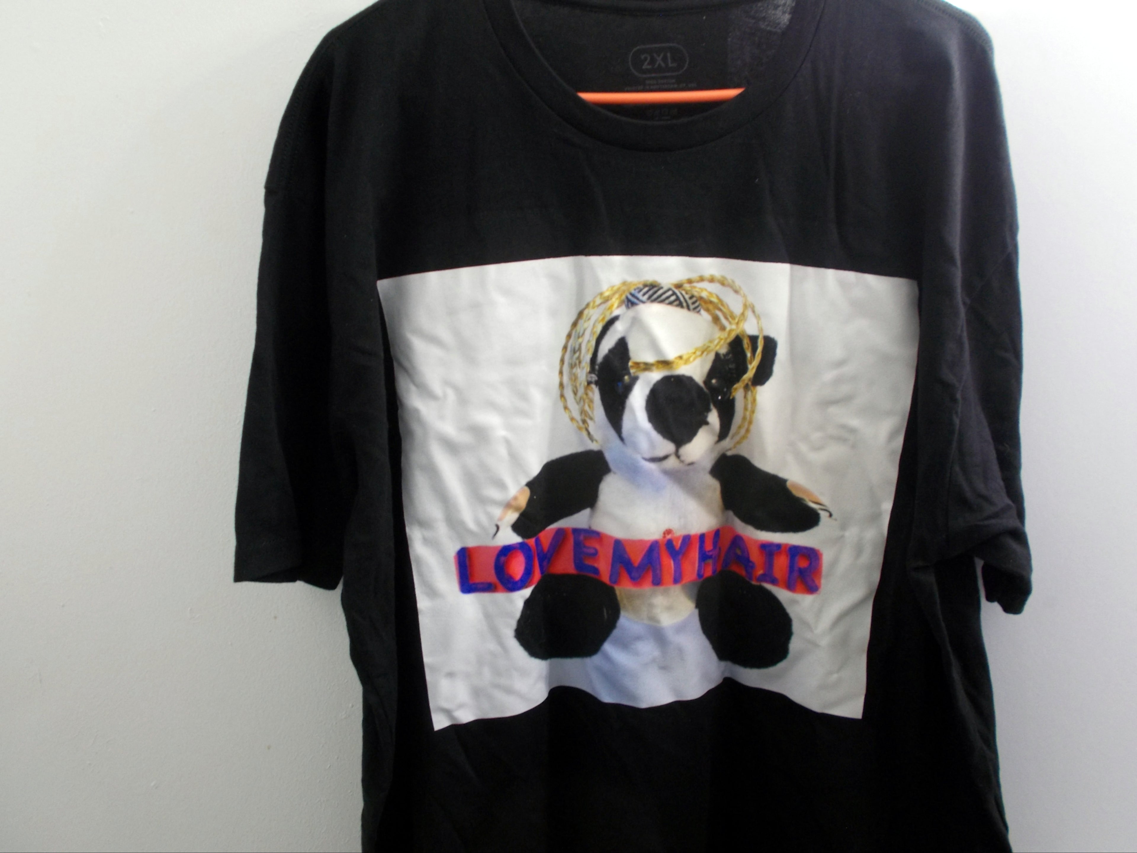 Love My Hair Panda Bear T-Shirt