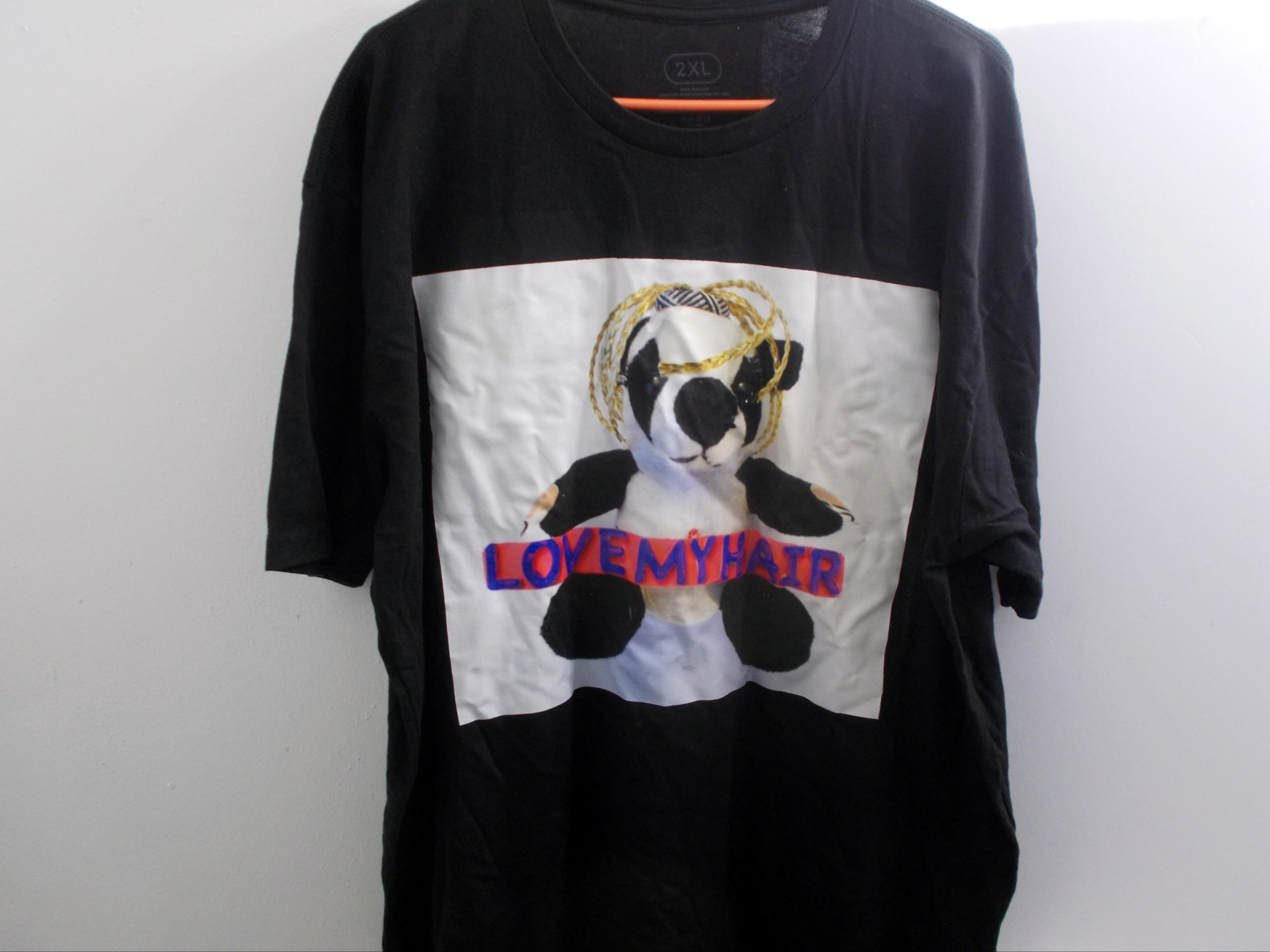 Love My Hair Panda Bear T-Shirt