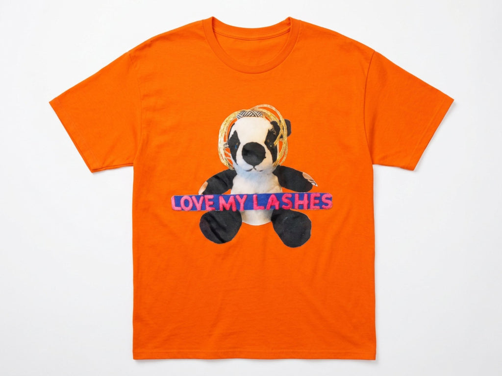 Love My Lashes is a Stuffed Panda Bear T-Shirt Illustration