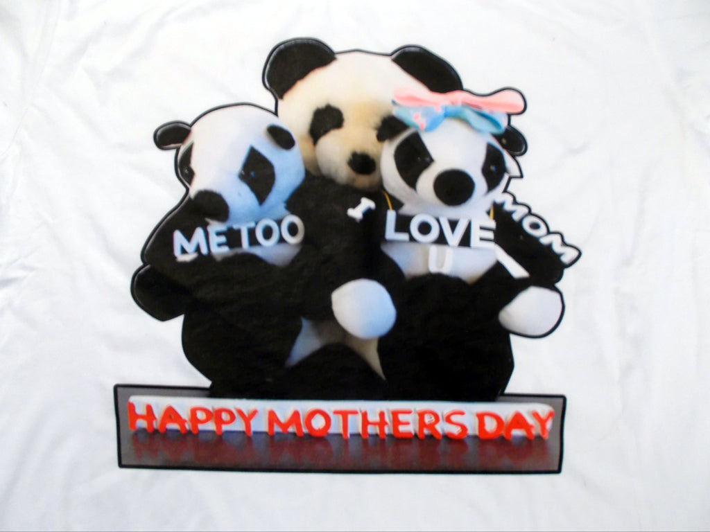 Panda Bears illustration of Happy Mother's Day Every Day T-Shirt
