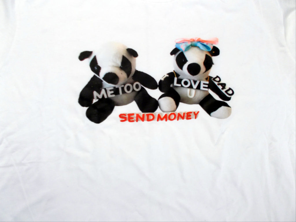 Panda Bears illustration of Dad Send Money T-Shirt
