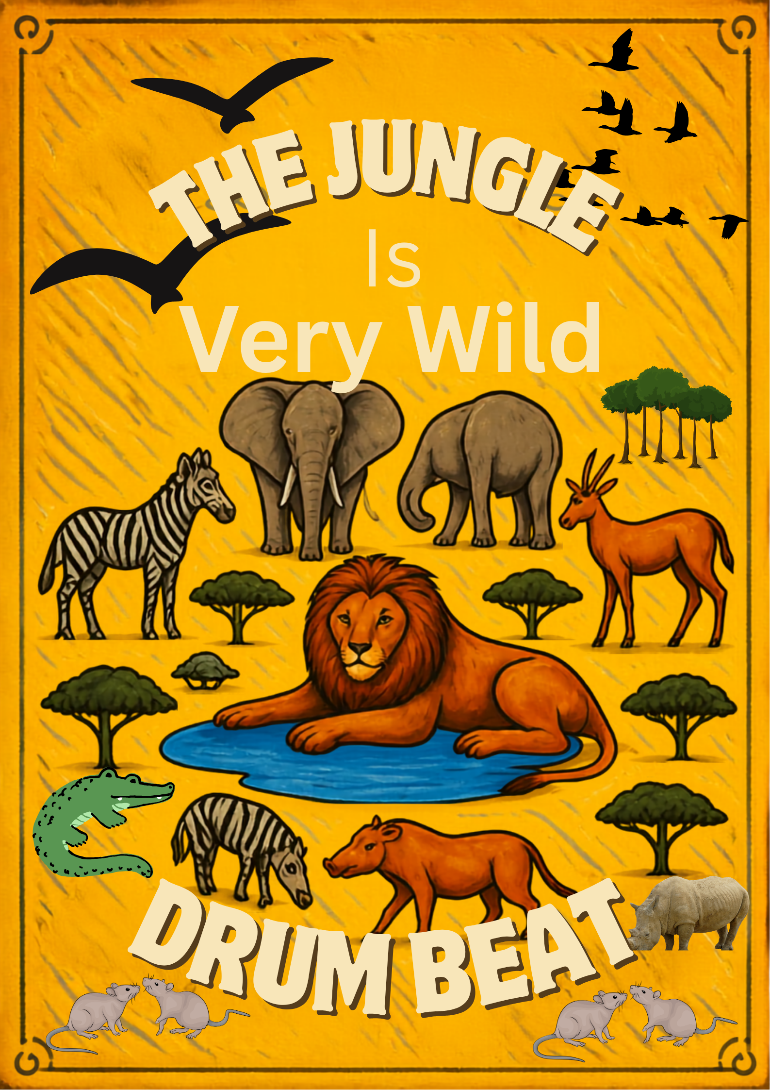 Digital Jungle Wall Poster