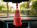 Red and White Tassels
